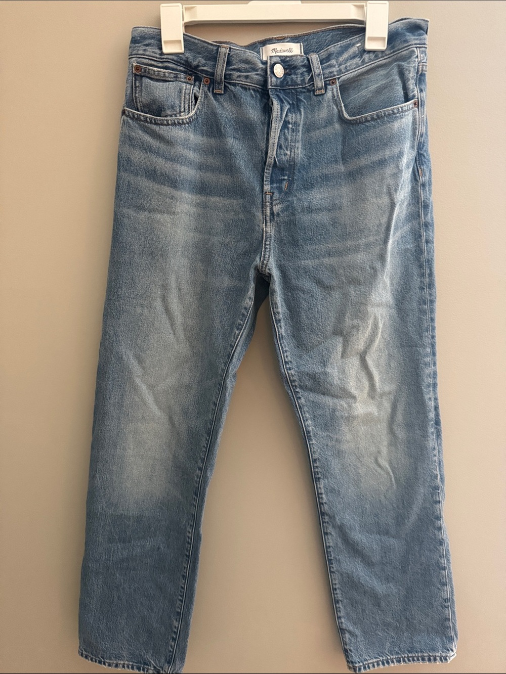 Madewell Light Blue Straight Leg Jeans